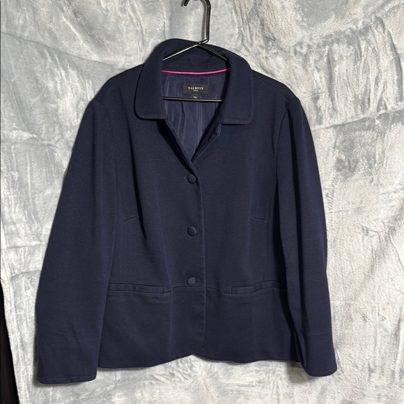 Talbots blazer plus size jacket women’s size 22 Navy blue Jacket by Talbots - Picture 1 of 13